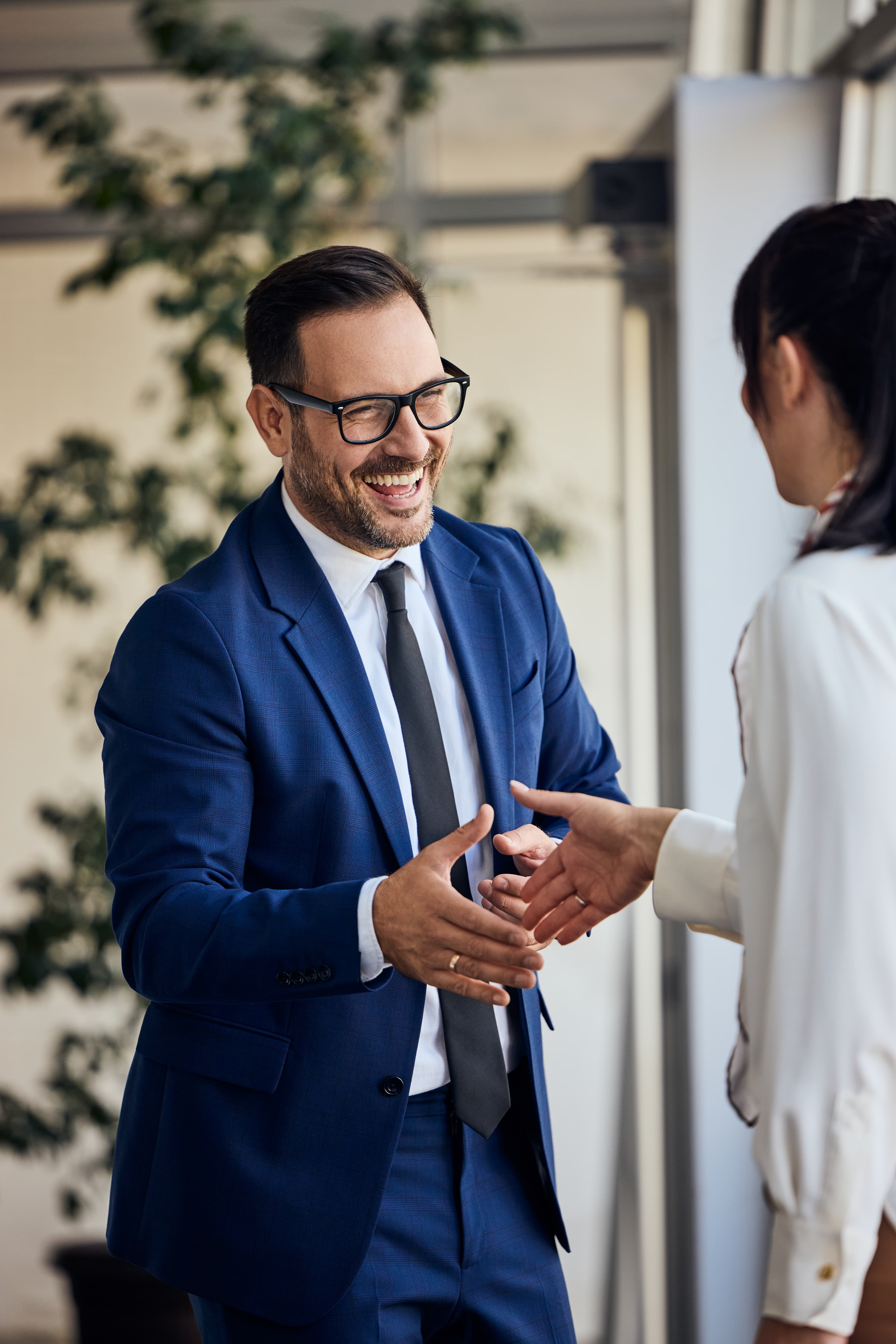 Business professional ready to assist with your payment proposal